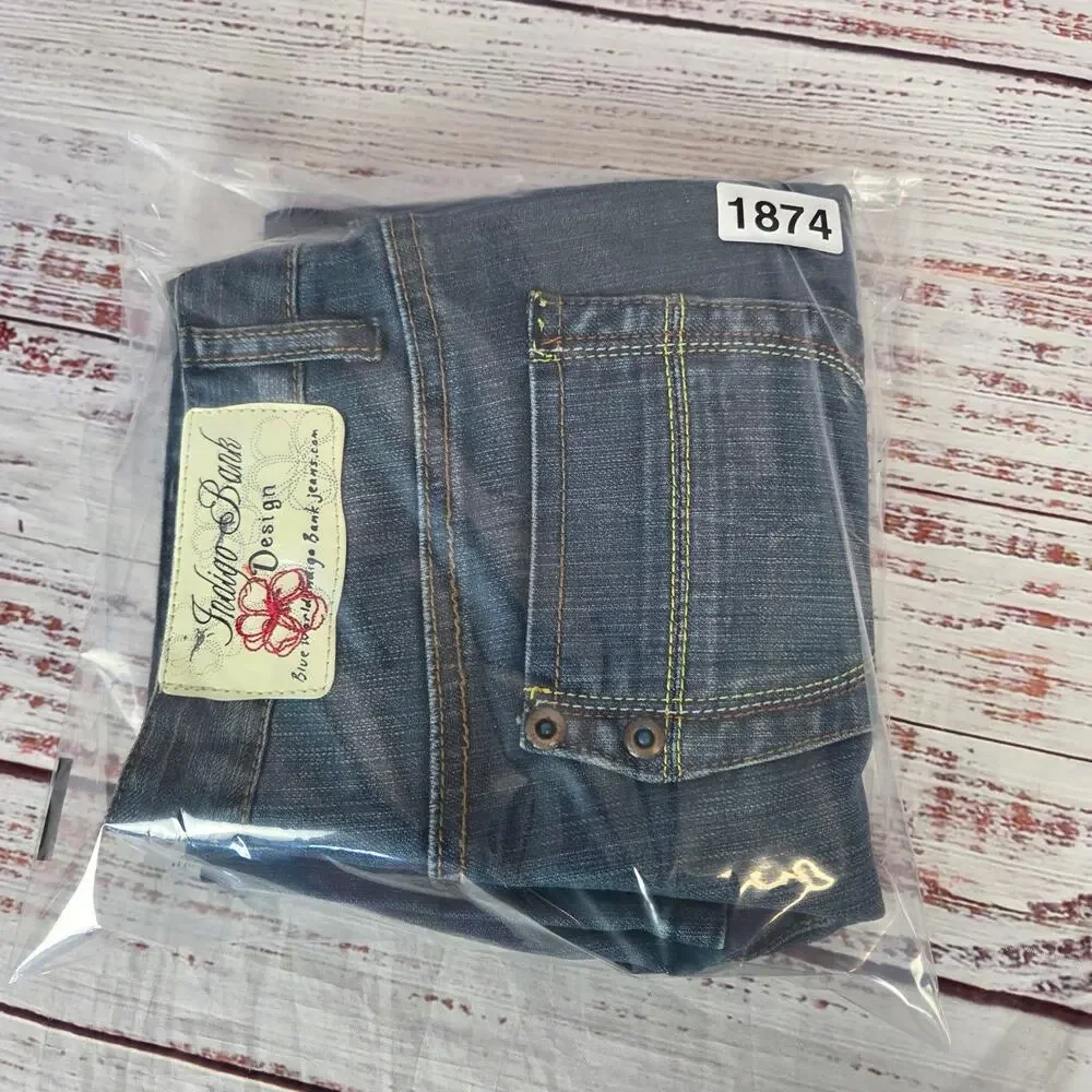 Deadstock Retro Boot Jeans Y2K 27 Mid Rise 5 Pocket Granola Girl Western NWT